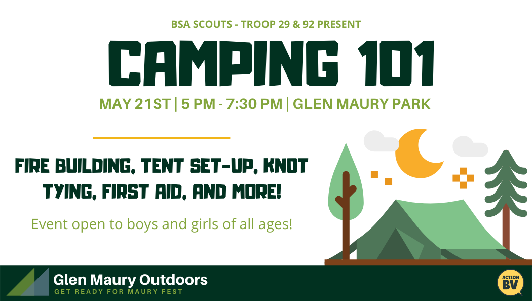 Camping 101 at Glen Maury Park City of Buena Vista, VA